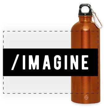 _Imagine - Panoramic Drinks Bottle with Carabiner 750 ml - burnt orange - Front
