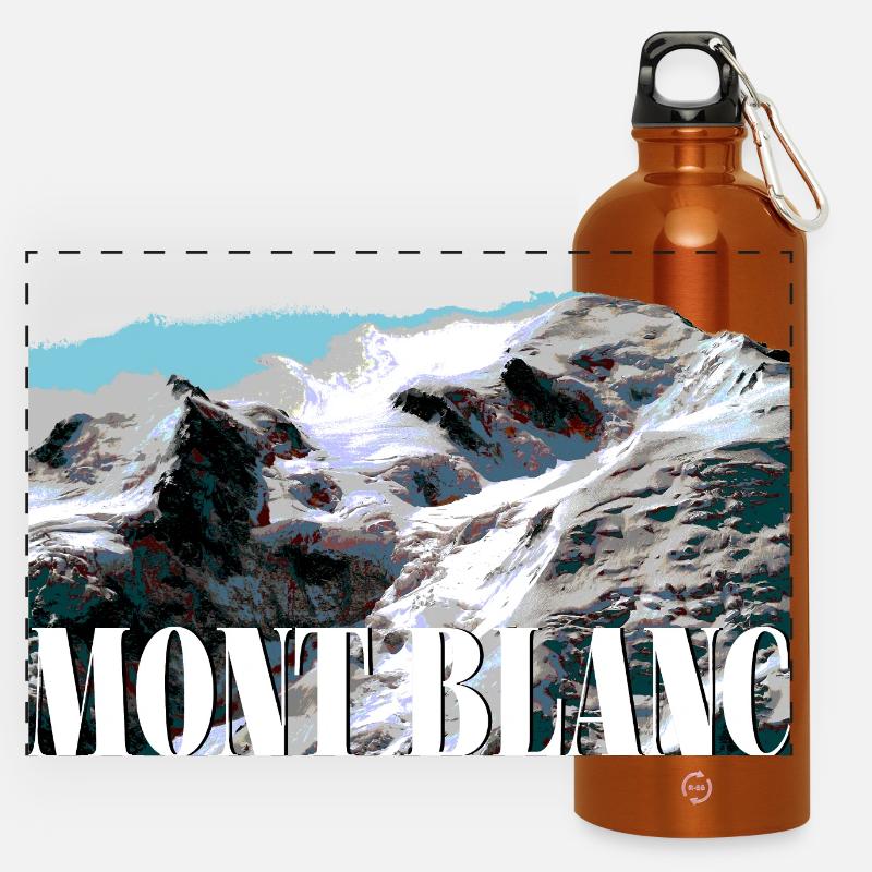 Mont-Blanc - Gourde panoramique avec mousqueton 750 ml - orange