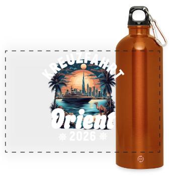 Orient Cruise 2026 - Panoramic Drinks Bottle with Carabiner 750 ml - burnt orange - Front