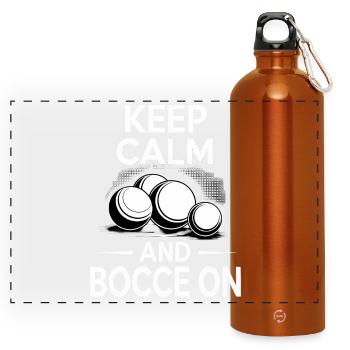 Boccia King Passion de Précision - Gourde panoramique avec mousqueton 750 ml - orange - Devant