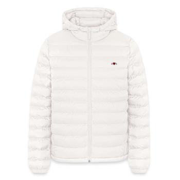 Gamer-Herz und pixelige Liebe - Lightweight Männer Steppjacke von Stanley/Stella - Gebrochenes Weiß - Vorne