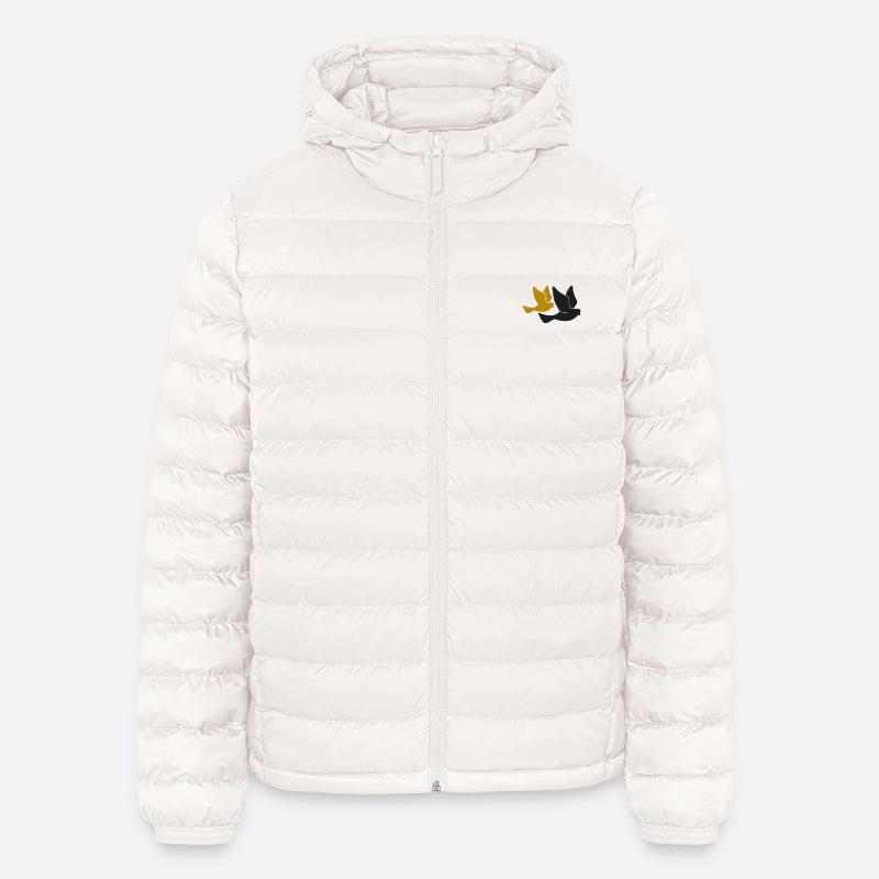 Vögel - Lightweight Männer Steppjacke von Stanley/Stella - Gebrochenes Weiß