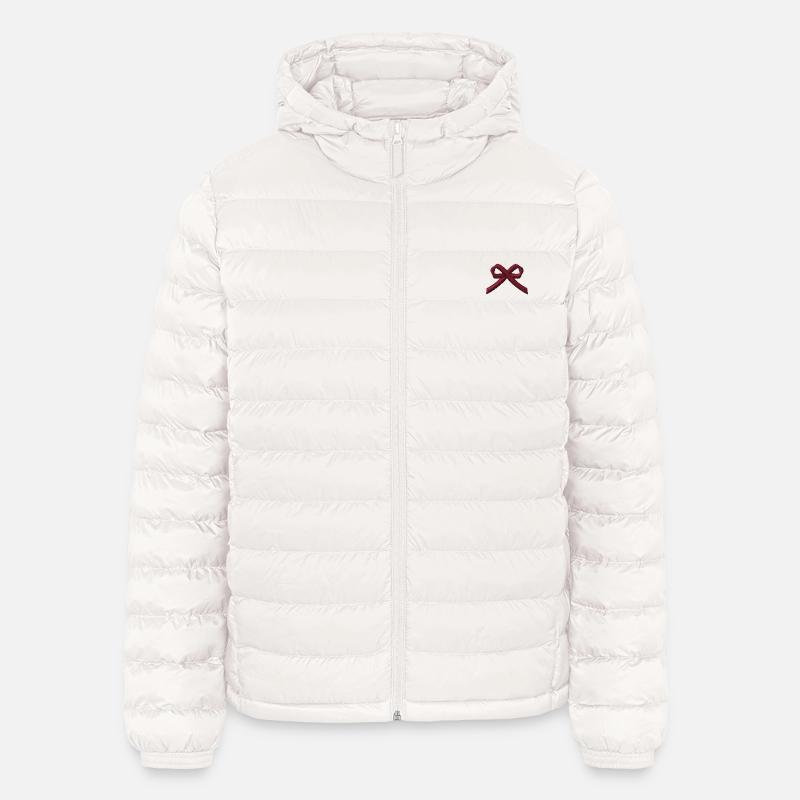 Schleife bestickt - Lightweight Männer Steppjacke von Stanley/Stella - Gebrochenes Weiß