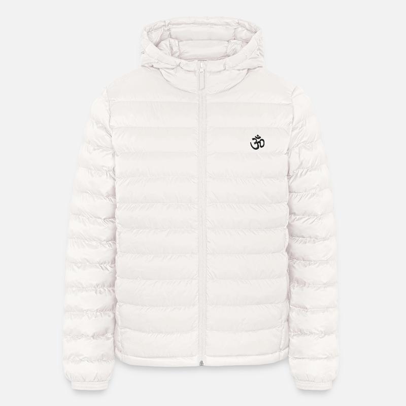 Om Symbol - Lightweight Men’s Padded Jacket by Stanley/Stella - off white