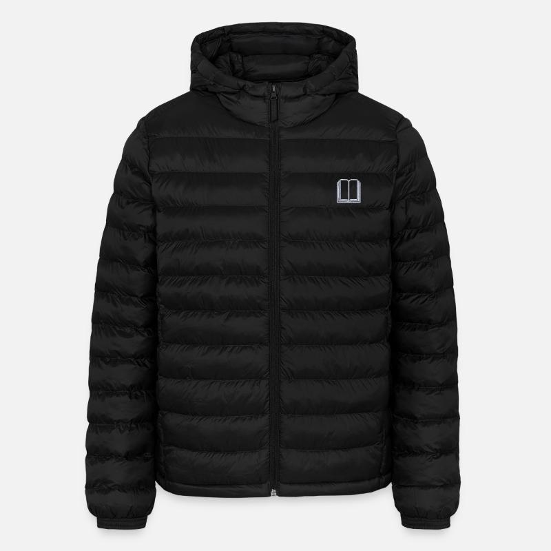 Buch bestickt - Lightweight Männer Steppjacke von Stanley/Stella - Schwarz