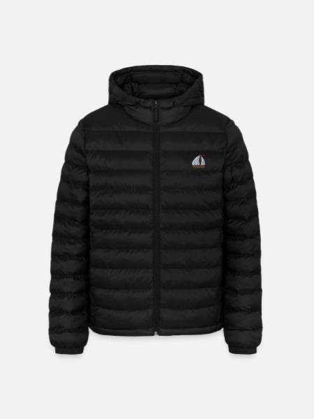 Sailboat embroidered - Lightweight Men’s Padded Jacket by Stanley/Stella - black