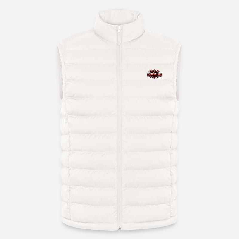 thorge_112 Logo - Lightweight Männer Steppweste von Stanley/Stella - Gebrochenes Weiß