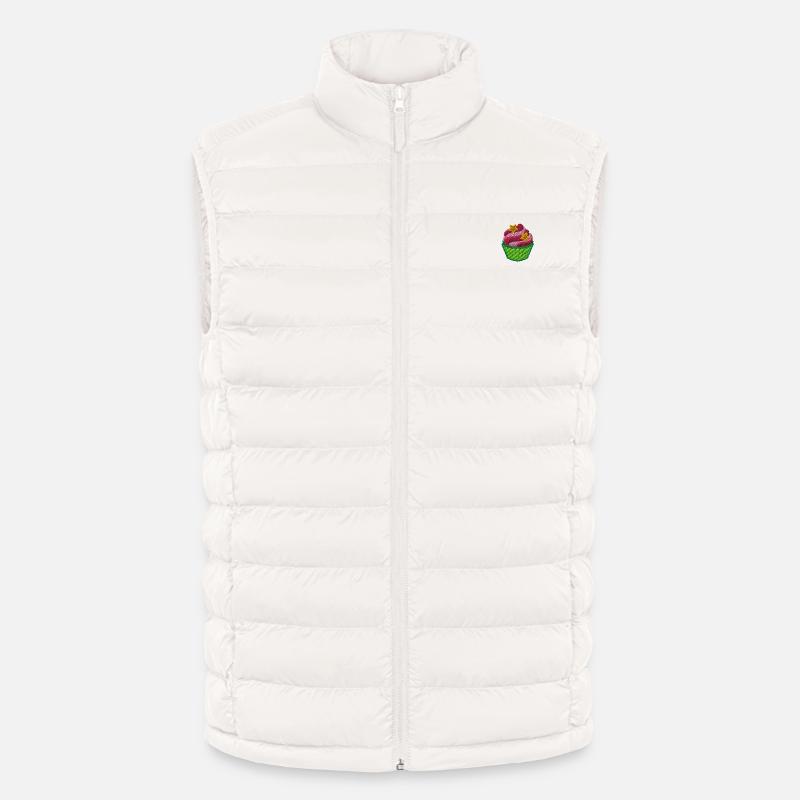 Cupcake - Lightweight Men’s Padded Gilet by Stanley/Stella - off white