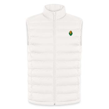 Corn embroidered - Lightweight Men’s Padded Gilet by Stanley/Stella - off white - Front