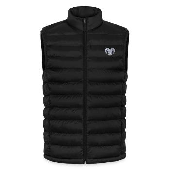 Mom Herz weiß bestickt - Lightweight Männer Steppweste von Stanley/Stella - Schwarz - Vorne