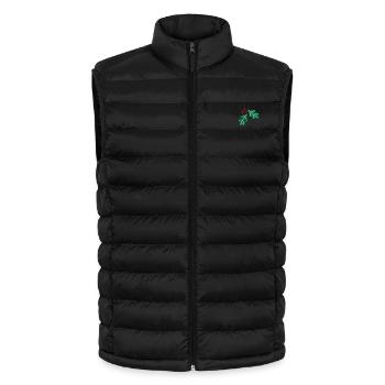 Cornelian cherry embroidered - Lightweight Men’s Padded Gilet by Stanley/Stella - black - Front