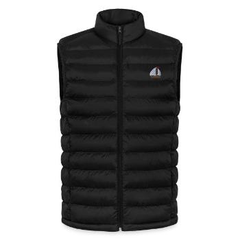 Sailboat embroidered - Lightweight Men’s Padded Gilet by Stanley/Stella - black - Front