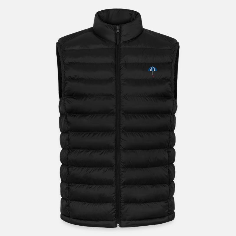 Regenschirm bestickt - Lightweight Männer Steppweste von Stanley/Stella - Schwarz