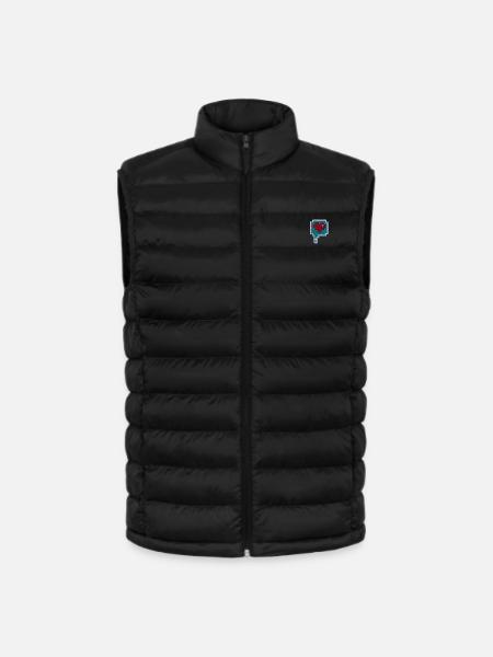 Pixel Heart - Lightweight Men’s Padded Gilet by Stanley/Stella - black