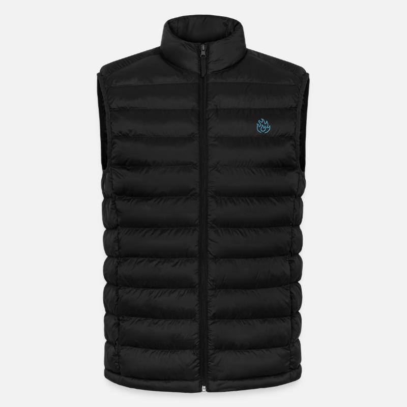 Flamme Blau - Lightweight Männer Steppweste von Stanley/Stella - Schwarz
