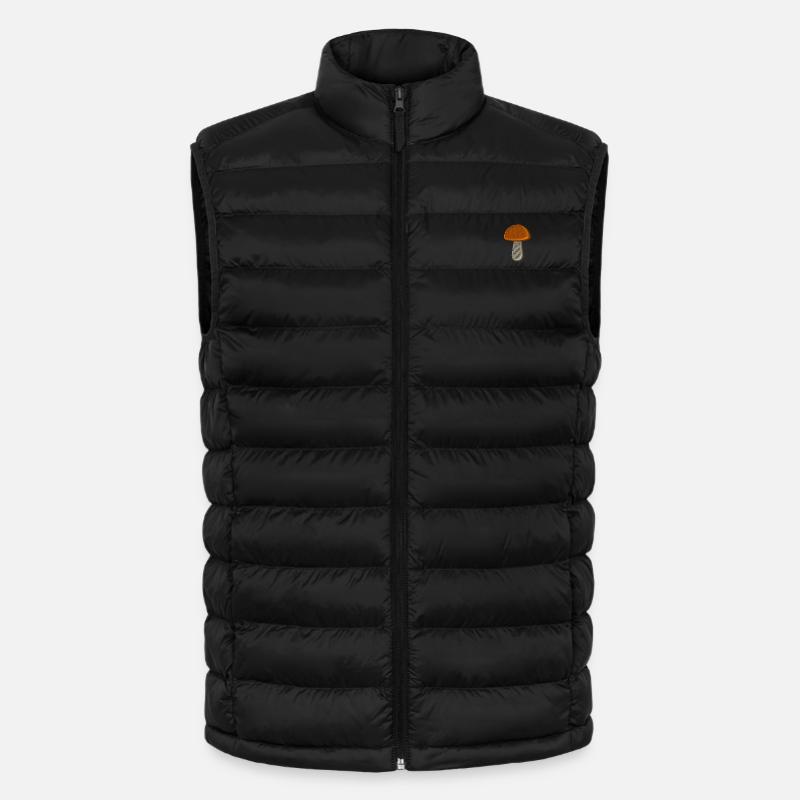 Pilz bestickt - Lightweight Männer Steppweste von Stanley/Stella - Schwarz