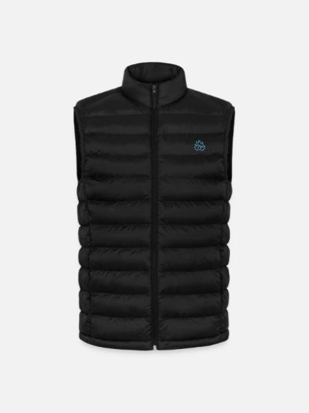 Flamme Blau - Lightweight Männer Steppweste von Stanley/Stella - Schwarz