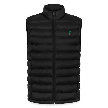 Lauch bestickt - Lightweight Männer Steppweste von Stanley/Stella - Schwarz - Vorne