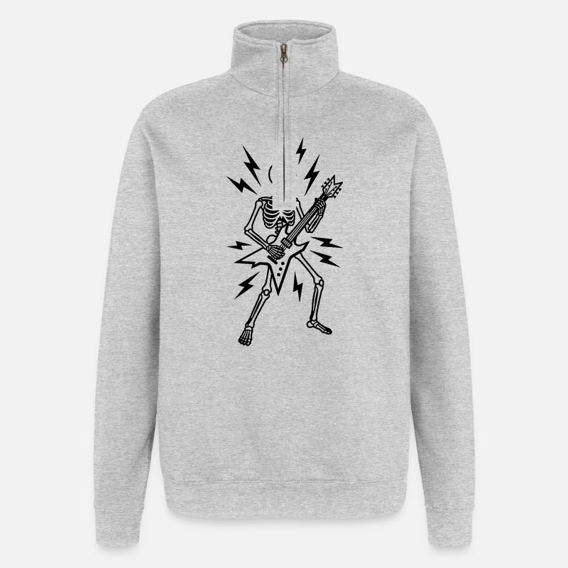 Metal - Quarter-Zip Sweatshirt - heather grey