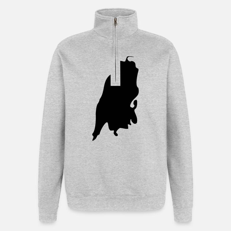 Lefkada - Quarter-Zip Sweatshirt - heather grey