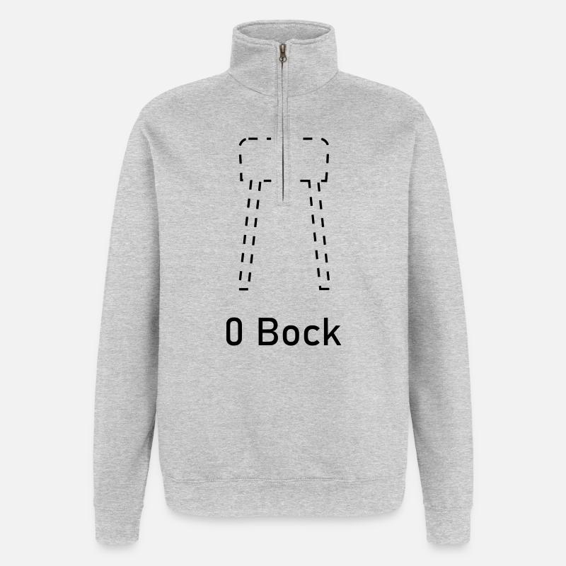 Null Bock Sport - Sweat à zip 1/4 - gris chiné