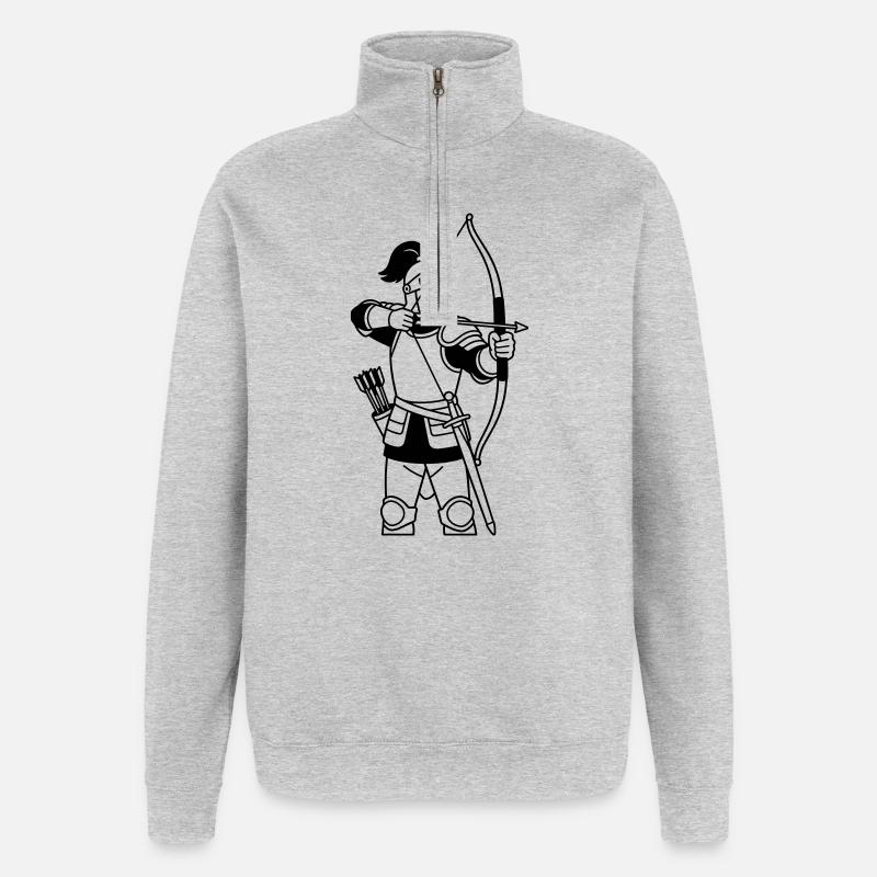 Sagittarius - Quarter-Zip Sweatshirt - heather grey