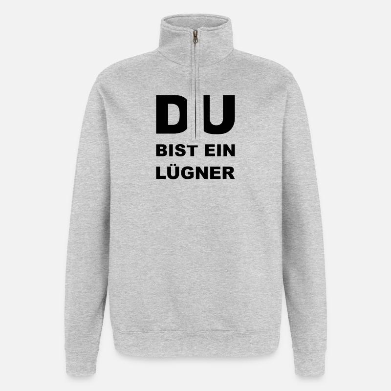 Lugner - Quarter-Zip Sweatshirt - heather grey