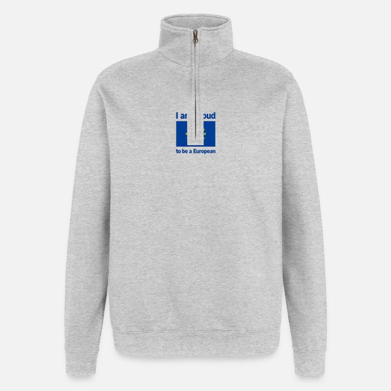 E45EE1A7-026D-4FC3-A0C7-228abe102a1b_result4de6 - Sweat à zip 1/4 - gris chiné