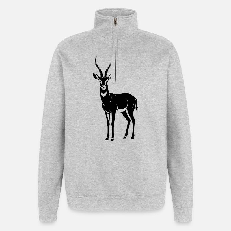 antelope - Quarter-Zip Sweatshirt - heather grey