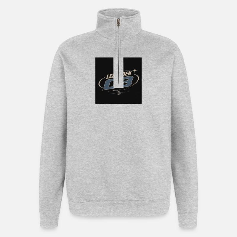 Legends 03 – Édition limitée - Sweat à zip 1/4 - gris chiné