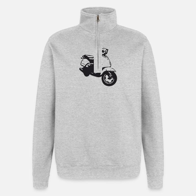 roller - Quarter-Zip-Sweatshirt - Grau meliert