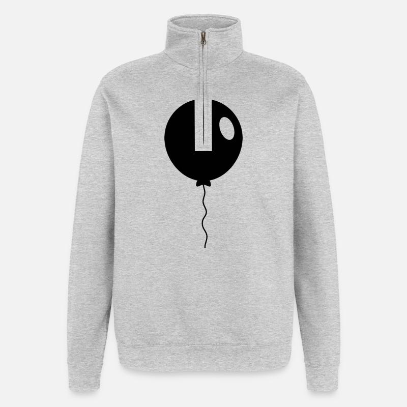 balloon - Quarter-Zip Sweatshirt - heather grey