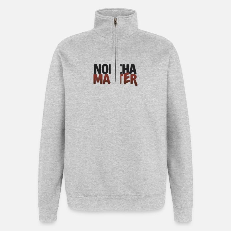 NONCHA MASTER  - Sweat à zip 1/4 - gris chiné
