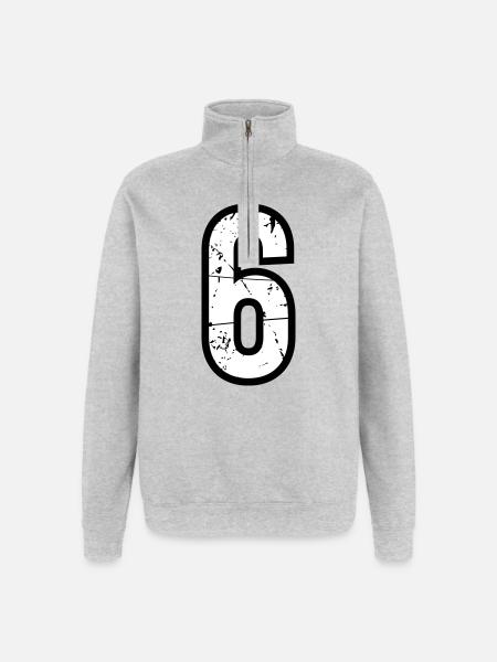 6 - Quarter-Zip Sweatshirt - heather grey