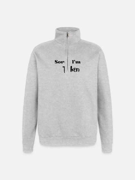 Funny Valentine Love Shirt - Quarter-Zip Sweatshirt - heather grey