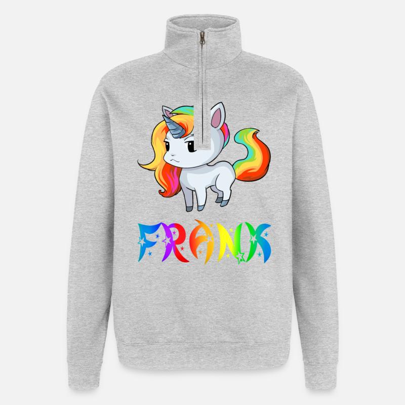 Frank Einhorn - Quarter-Zip Sweatshirt - heather grey