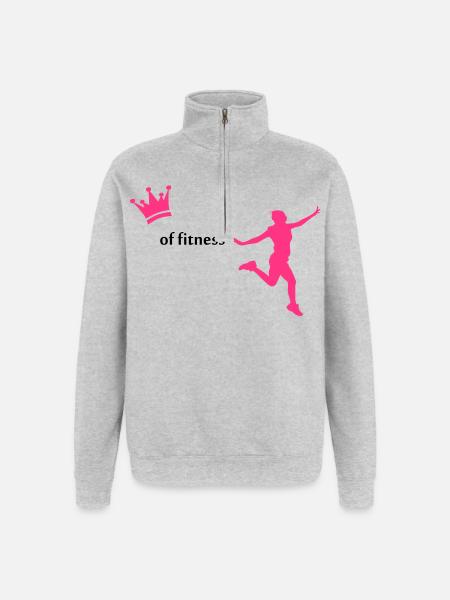 fitness - Quarter-Zip Sweatshirt - heather grey