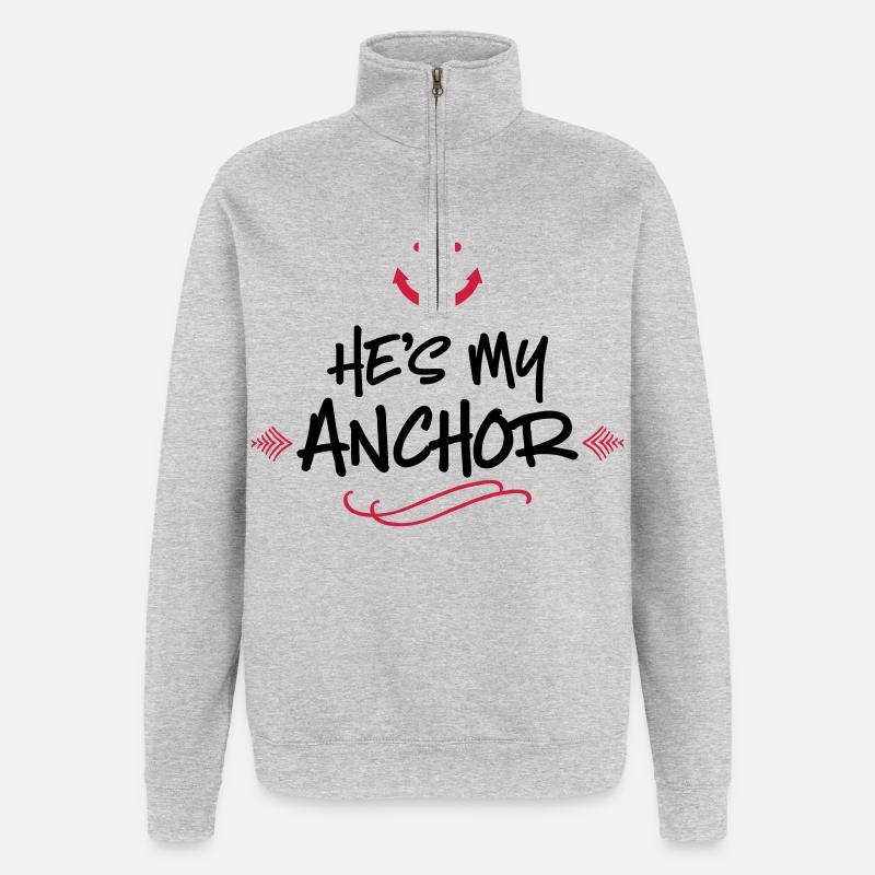 wedding - Quarter-Zip Sweatshirt - heather grey