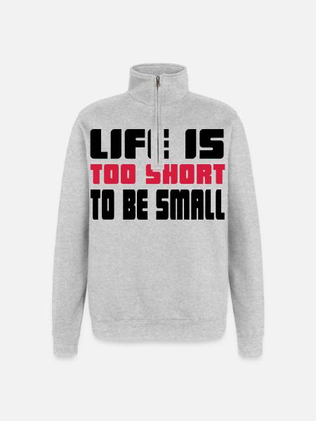 fitness - Quarter-Zip Sweatshirt - heather grey