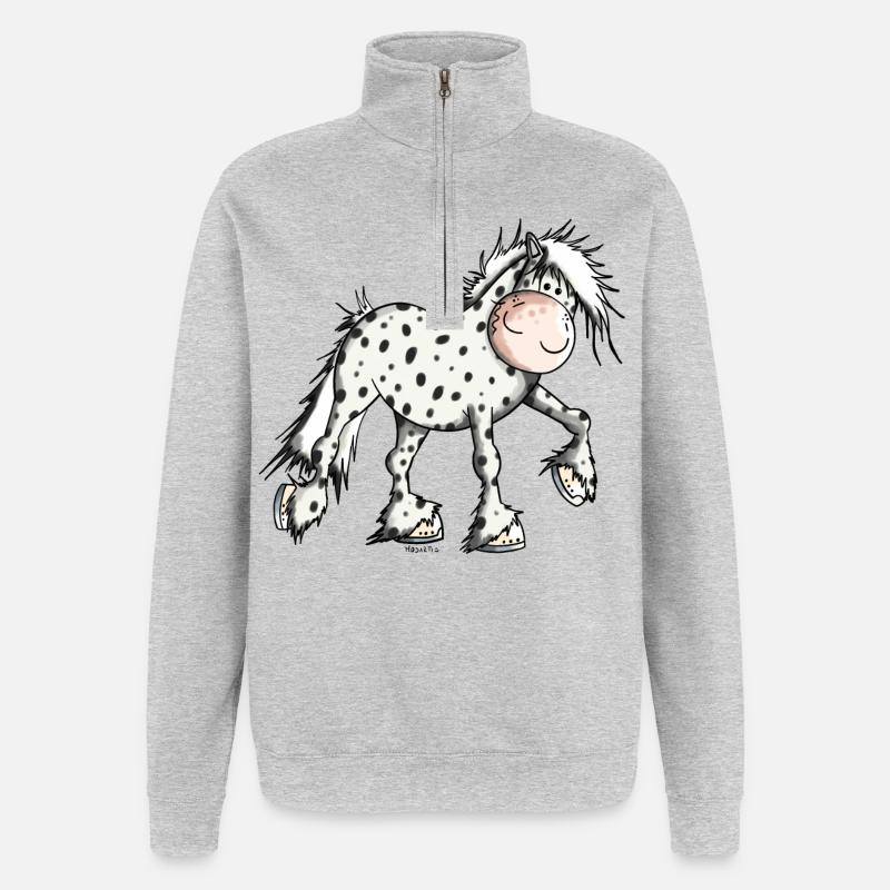 Mignon Knabstrup - Sweat à zip 1/4 - gris chiné