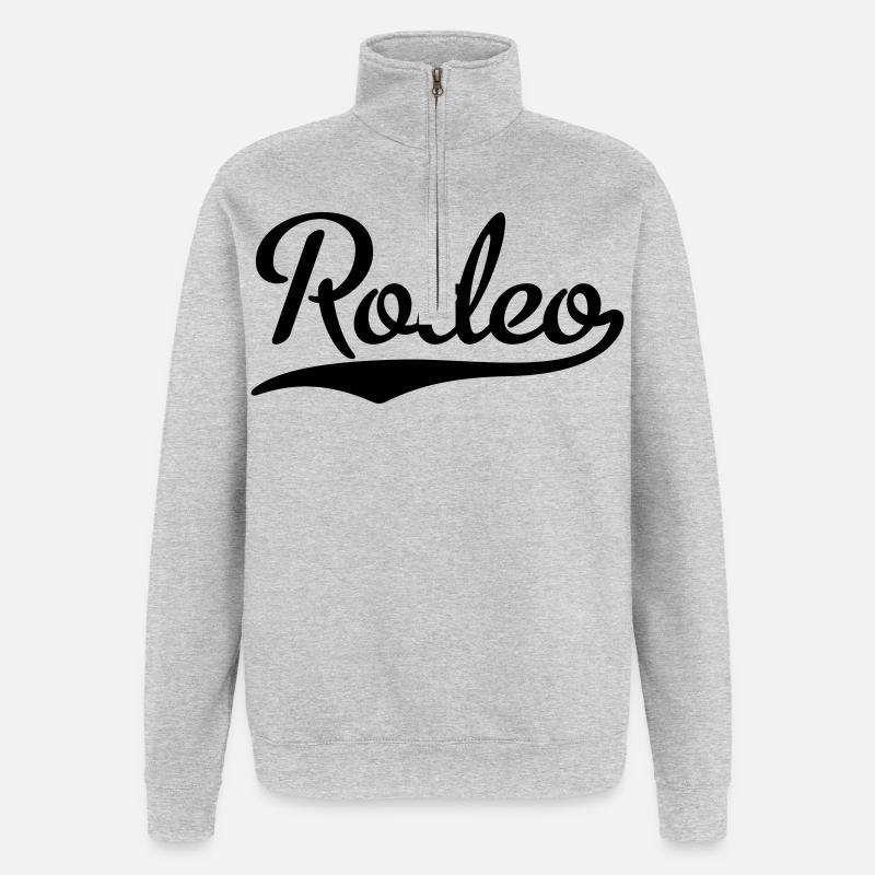rodeo - Quarter-Zip Sweatshirt - heather grey