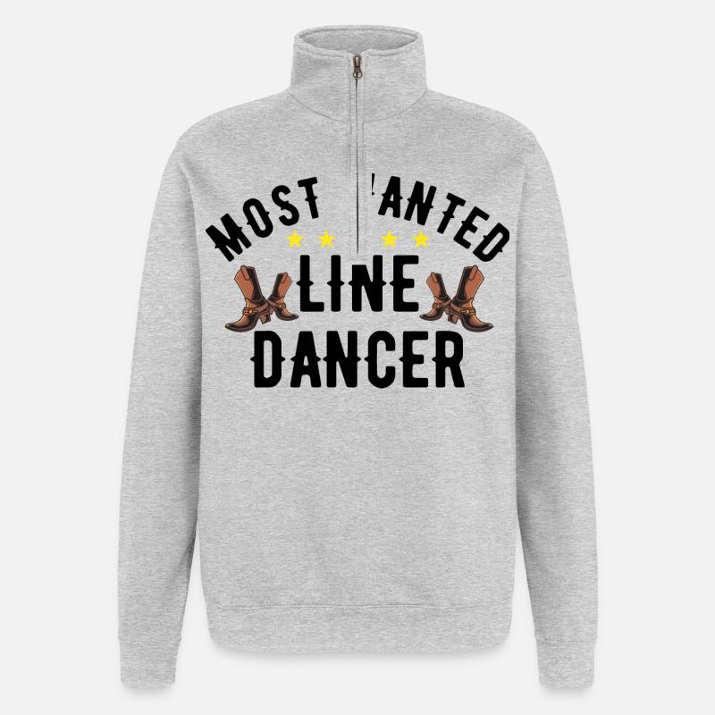 Danseuse de ligne la plus recherchée - Sweat à zip 1/4 - gris chiné