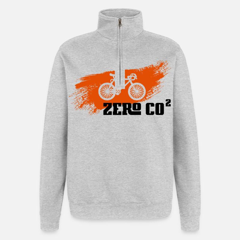 Zero CO2 - Quarter-Zip Sweatshirt - heather grey