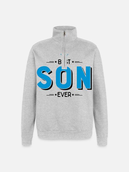 Best son - Quarter-Zip Sweatshirt - heather grey