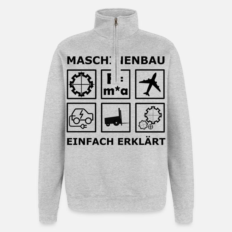 Mechanical Engineering Engineers - Quarter-Zip Sweatshirt - heather grey