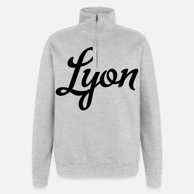Lyon - Quarter-Zip Sweatshirt - heather grey