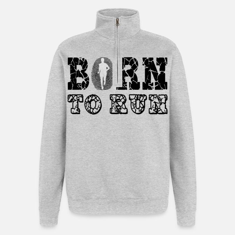 Runner - Quarter-Zip Sweatshirt - heather grey