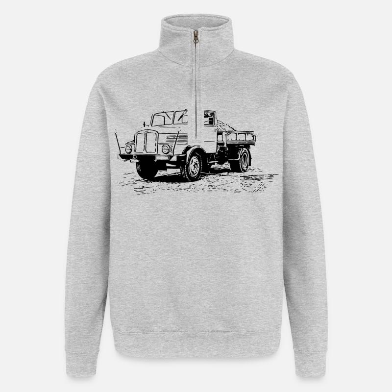 IFA H3 Kipper - Quarter-Zip-Sweatshirt - Grau meliert
