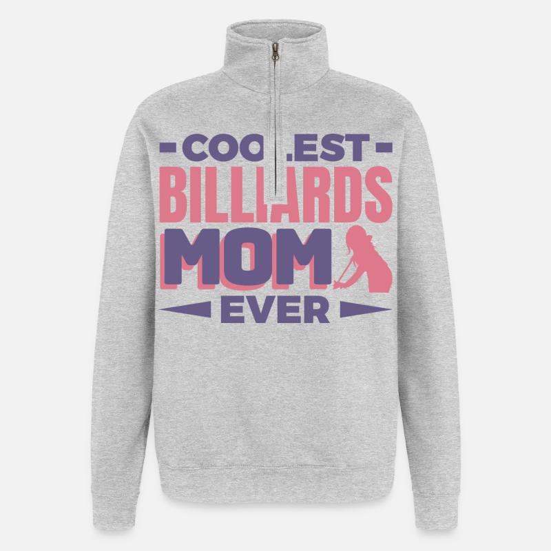 Billard Mutter - Quarter-Zip-Sweatshirt - Grau meliert