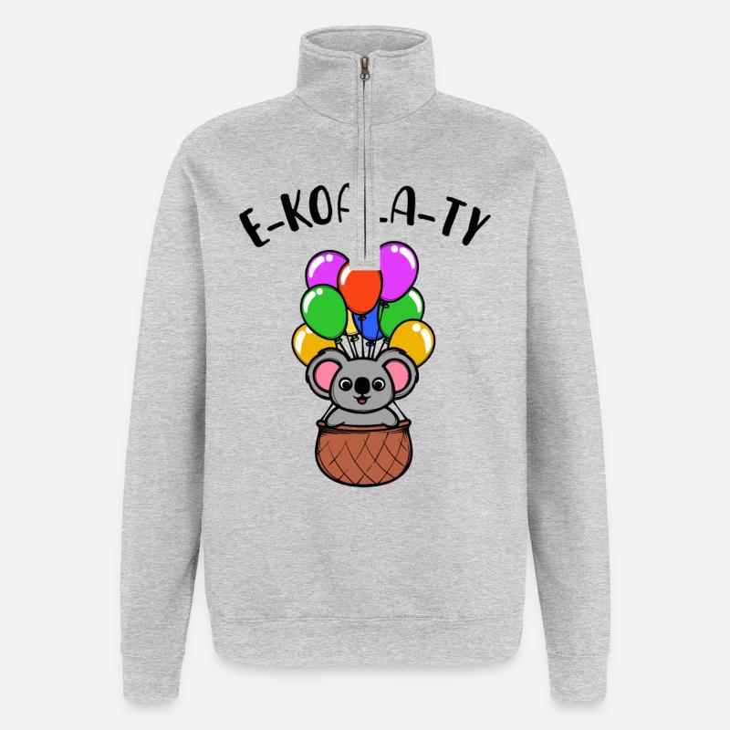 Cool Lgbt Gleichberechtigung Lesbisch Statement - Quarter-Zip-Sweatshirt - Grau meliert